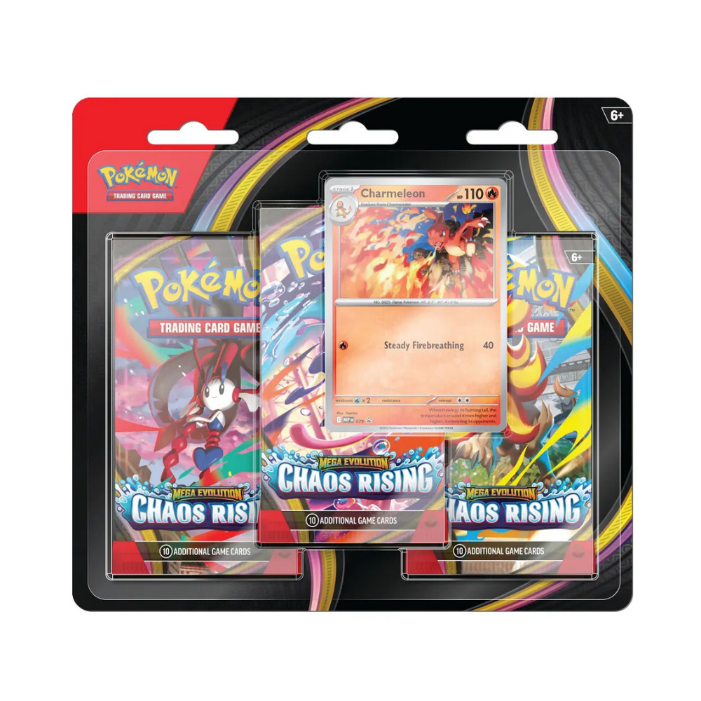 Pokémon TCG: Chaos Rising - Charmeleon 3-Pack Blister