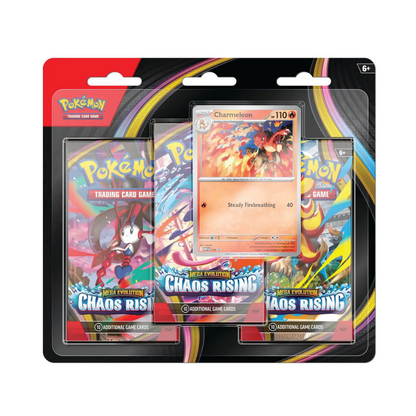 Pokémon TCG: Chaos Rising - Charmeleon 3-Pack Blister