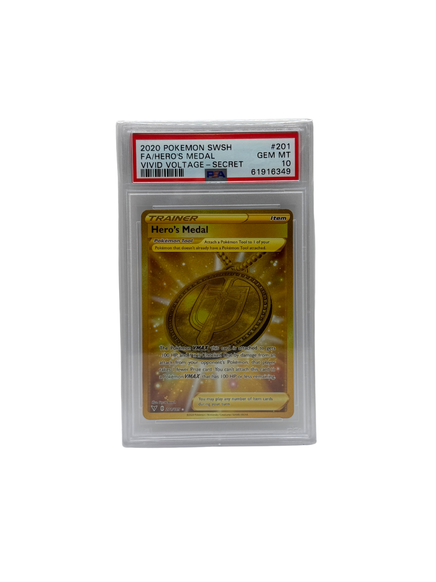 Pokémon - Hero's Medal #201 (PSA 10)