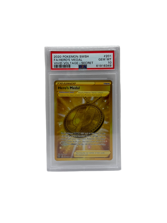 Pokémon - Hero's Medal #201 (PSA 10)